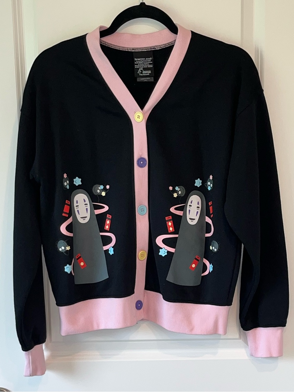 Hot Topic Spirited Away Anime No Face Cardigan Studio Ghibli Womens Medium